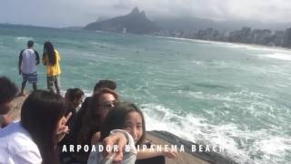 Rio de janeiro brazil - day 1 copacabana beach, arpoador and ipanema
beach