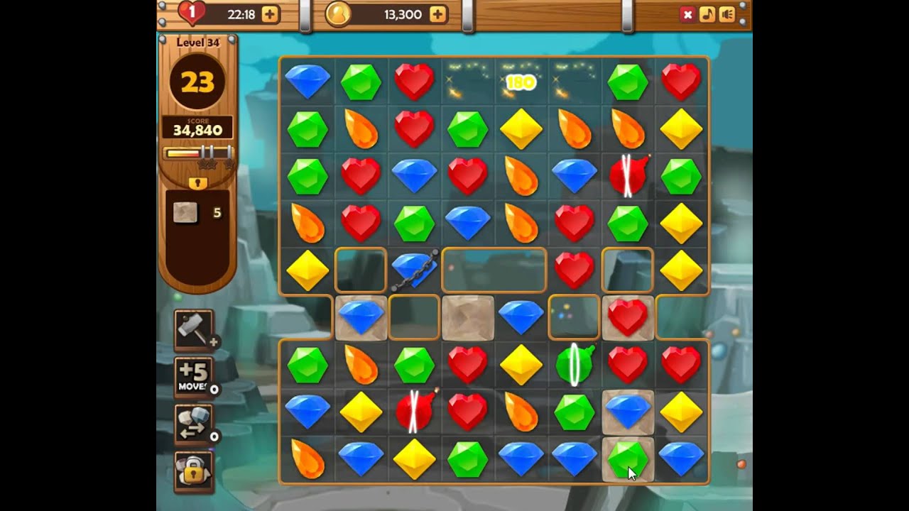 Jewel Pirates Level 34 YouTube