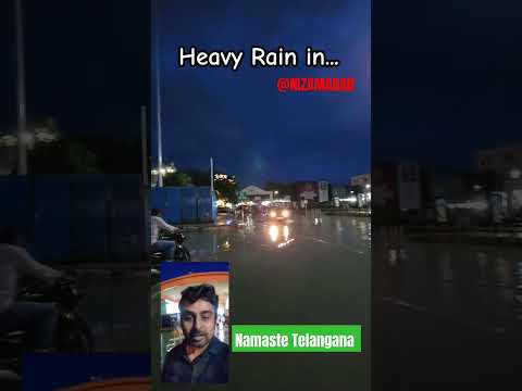 Heavy Rain in Nizamabad. #india #travel #nizamabad #telangana.