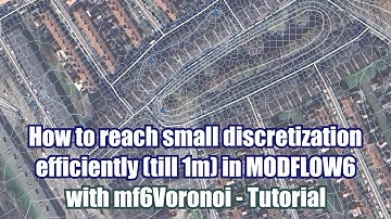 How to reach small discretizations efficiently (till 1m) in MODFLOW6 with mf6Voronoi - Tutorial