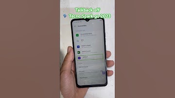 Talkback off Tecno Spark Go 2023 ✅