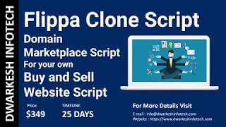 Flippa Clone Script Best Domain Marketplace Script & Php Buy And Sell Website Script 2018