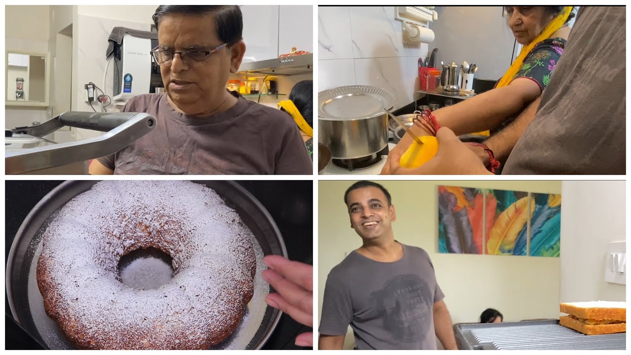 Weekend Special Morning Breakfast vlog | Eggless Malai Cake Recipe | Sandwich | Mango Milkshake