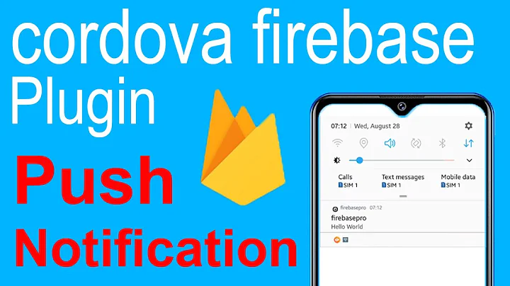 Cordova plugin firebase  push notifications | Firebase cloud messaging for cordova project.