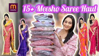 ❤ Meesho 15+ Sarees Haul ❤ Honest Review / Party Wear Sarees /Wedding Wear Sarees ❤ screenshot 3