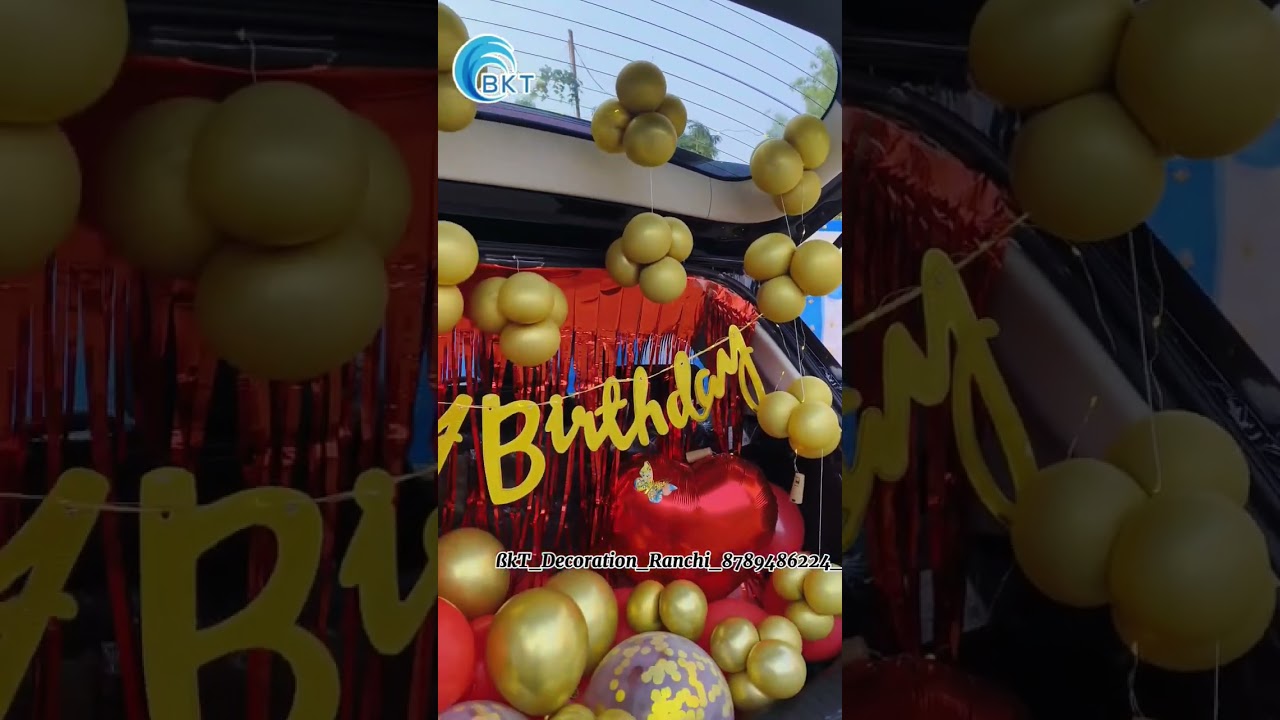 Surprise Car Decoration||balloon decoration ideas||ranchi||