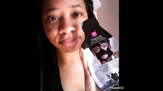 first time using a black peel off mask |shills