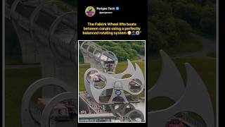 World’s Only Rotating Boat Lift 😳#shorts #engineering #innovation #boats #architecture #viral
