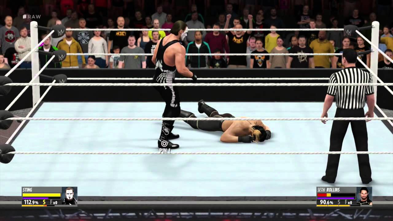 Sting Vs Rollins WWE2K16