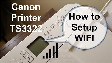 Canon PIXMA TS3322 Printer Wireless (WiFi) Setup!