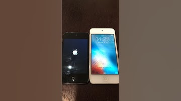 iPod touch 4 vs iPod touch 5 boot up test #shorts #ios #ipodtouch