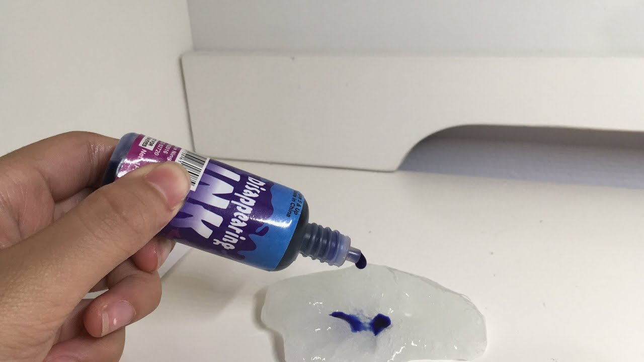 Mixing Disappearing Ink and Slime - YouTube