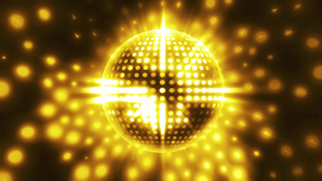 4K gold Disco Ball Free Background Loop Video footage || VJ Loops Free ...