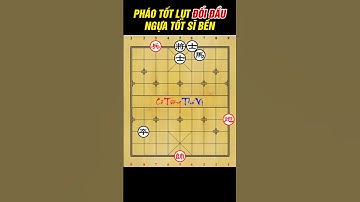 Cờ Tướng Tàn Cục EXPERT P.9 - Pháo Tốt Lụt Đối Đầu Ngựa Tốt Sĩ Bền | Pháo Tốt Công Sát 炮兵攻杀 #shorts