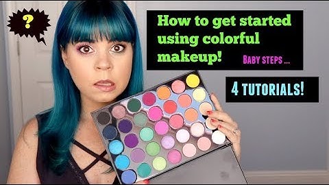 How to get into colorful makeup for beginners | 4 easy tutorials