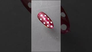💅Easy polka dots nail design at home✨️ #simplenails #nailart #shorts #short #nails