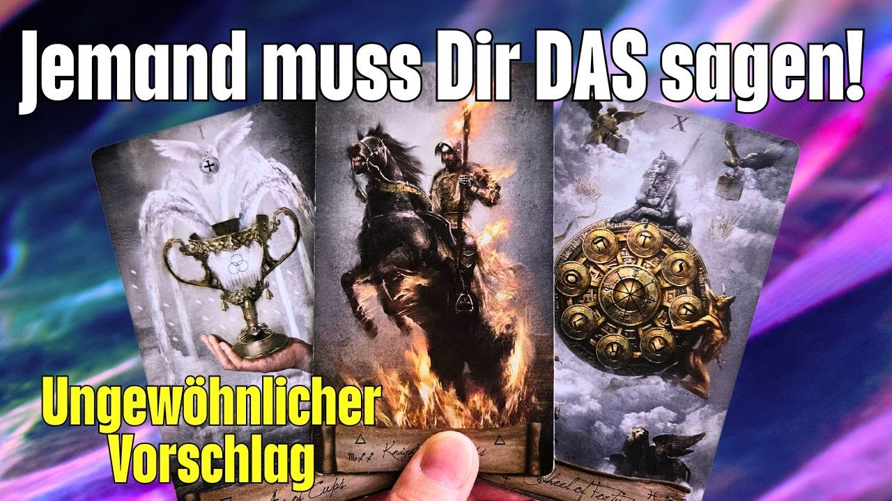 Jemand will Dir das sagen | Ich werde jetzt auf Dich zukommen | Ungewöhnlicher Vorschlag | Gefühle