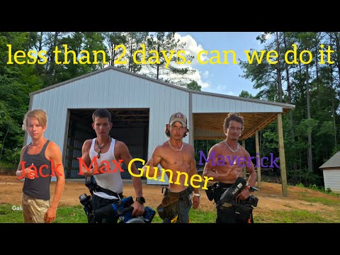 We built this 867 square foot shop in only 1.5 days @nbconstructon