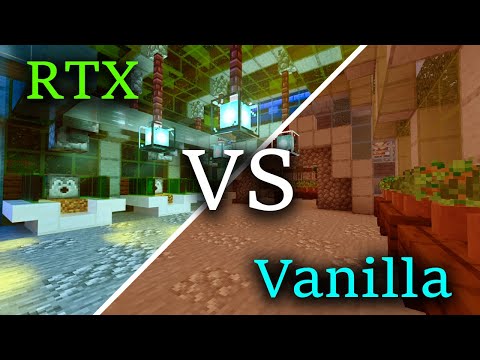 Vanilla Minecraft VS RTX Raytracing | Broville v11 Showcase