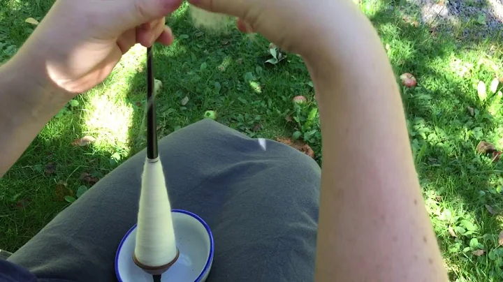 Spinning on a supported spindle. 2c: Spinning from the fold, with long draw