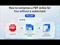 How to compress a PDF online for free without a watermark #pdf #pdfconvertor #pdftools