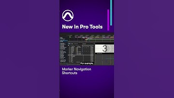 Marker and Memory Locations enhancements in  Pro Tools — Marker Navigation  Shortcuts