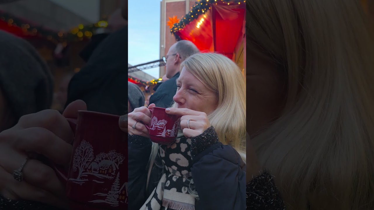 the busiest Christmas market that I've been so far, but at least we did some things to make it fun