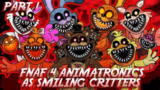 Drawing FNAF 4 Animatronics as Smiling Critters from Poppy Playtime Chapter 3 (Part 1)