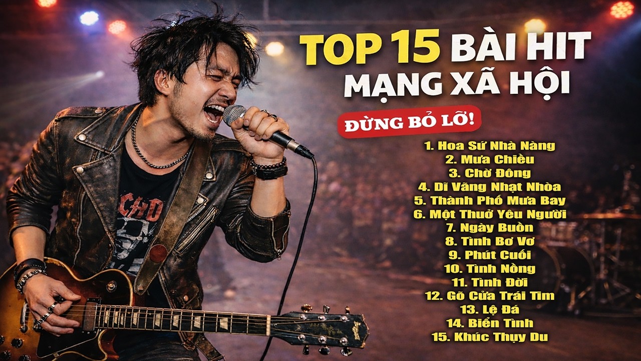 TOP 15 BÀI HIT MẠNG XÃ HỘI | Hoa Sứ Nhà Nàng, Chờ Đông ♫ Nhạc Bolero Rock Nghe Cực Cháy