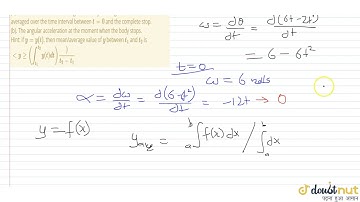 A solid body rotates about a stationary axis accordig to the law `theta=6t-2t^(3)`. Here `theta`...