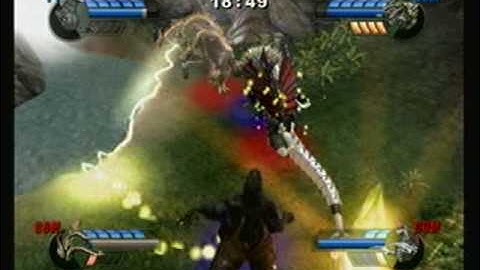 Godzilla Unleashed Wiiquests: Godzilla & Anguiras vs Gigan & King Ghidorah