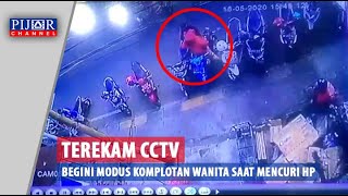 Ambil HP di Sadel, Komplotan Wanita Pencuri Lintas Daerah Terekam CCTV