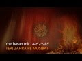 Teri zahra pe musibat  mir hasan mir noha 2013