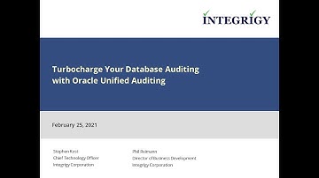Turbocharge Your Database Auditing with Oracle Unified Auditing