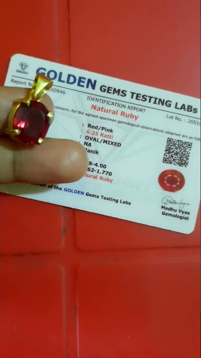 LAB CETTIFIED Ruby (manik ) gemstones #shorts