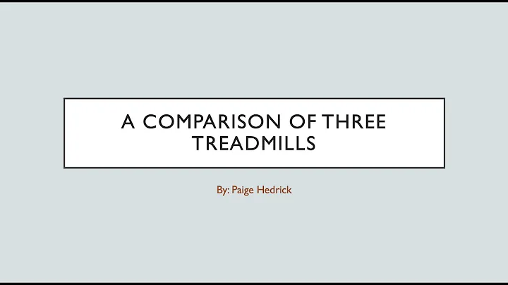Comparison Report Presentation