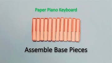 Origami Piano Keyboard Part 6: Assemble Piano Key Base Pieces | Modular Origami Bricks