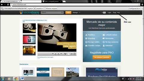 Como subir diapositivas a slideshare
