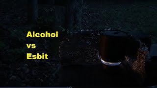 Esbit Stove and Tabs vs Alcohol Stove and Alcohol as a fuel