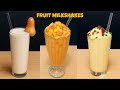 Fruit Milkshakes Collection Vol-2 | 6 Refreshing &amp; Easy Recipes | MCSA(MyCookingStyleAsmr)