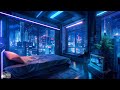 Dreamy Rainfall In Futuristic Bedroom 🌧 Pluviophile Lofi To Calm Your Soul 🌧 Cyberpunk Lofi Vibes
