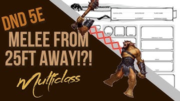 Punch From 25 Feet Away!?! Low Level Monk/Fighter Build DnD