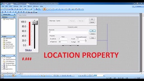 LOCATION PROPERTY IN INTOUCH SCADA SOFTWARE TUTORIAL PART:3