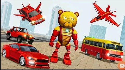 PANDA ROBOT TRANSFORMATION GAME | ROBOT CAR SPACESHIP TRANSFORM | CHARI GAMES