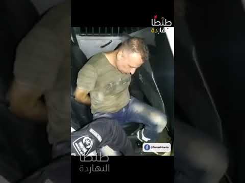 لحظة القبض علي احد الاسرى الفارين من سجن جلبوع الاسرائيلي