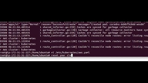 Fixing kubernetes - couldn