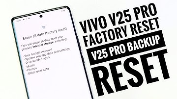 Vivo V25 Pro Backup & Restore Guide || Format Factory Data Reset All Vivo Phones