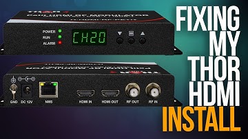 HOW I FIXED MY THOR HDMI RF PETIT INSTALL | When A TV Is Too Close To The Source