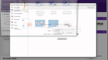 Submitting assignments in Moodle 2.4
