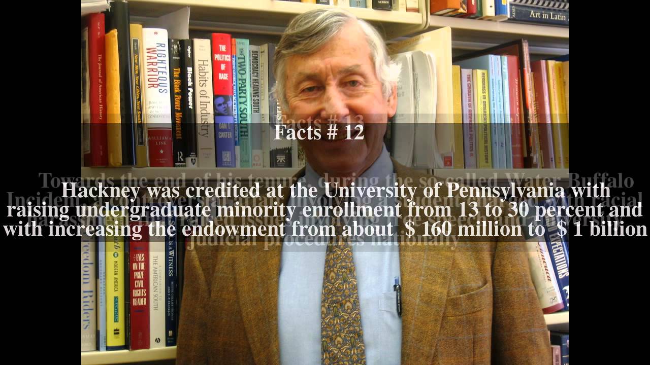 Sheldon Hackney Top # 19 Facts - YouTube
